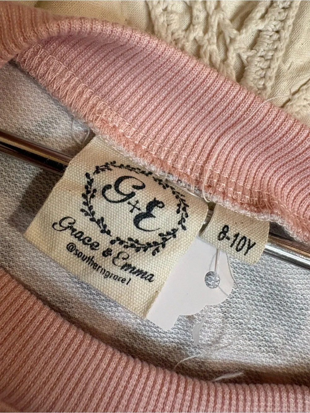 Girl’s Pink Leopard Print Sweatshirt